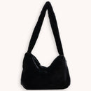 Animal Pattern Shoulder Underarm Bag Women Plush Top-handle Handbag (5)