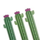 1pc fresh Cactus Ruler Wooden Measure Ruler Random Color Straight Ruler BX