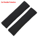 2 Pcs Black Car Seat Belt Shoulder Safety Pads Cover Comfortable Cushion JR