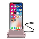 New rotatable mobile phone charging base with line charger desktop stand ch