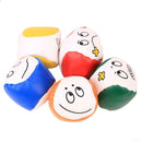 Cartoon Smile Face Juggling Ball PU Leather Bean Bag Kids Interactive Toys