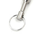 Super strong metal neodymium magnet keychain split ring pocket keyring holder LJ