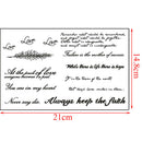 2Pcs Removable Temporary Tattoo English Word Body Art TattoosStickerWaterproofU2