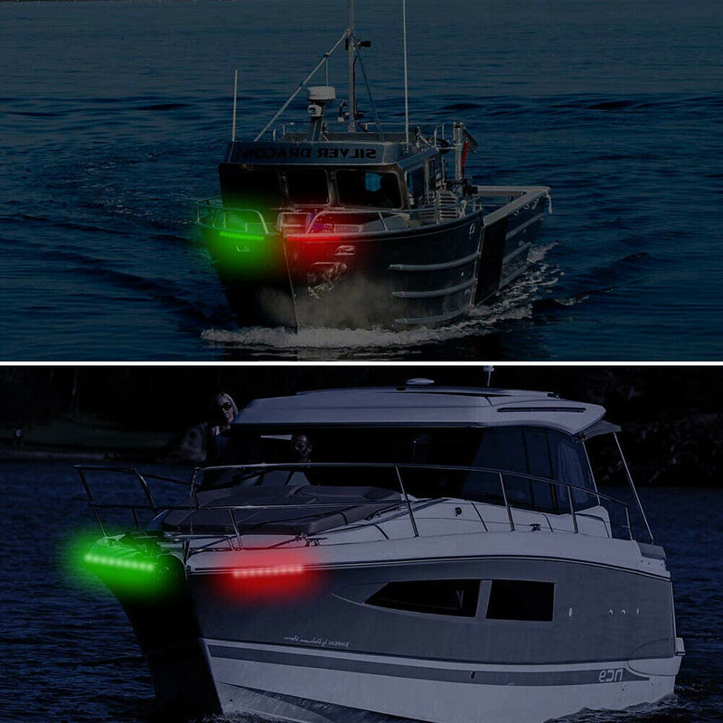 2Pcs/Set High Brightness Boat Mooring Navigation Marine Warning LED Light Lamp E