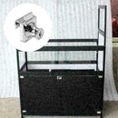 Zinc Alloy Lock Glass Display Cabinets Showcase For 5-8mm Double-open Door A1J4