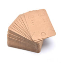 100Pcs  Earrings Necklace Holder Display Cards Jewelry Display Kraft Cards La BX