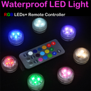 10PCS RGB Remote Control Colorful Waterproof LED Candle Light Lamp Underwater G_
