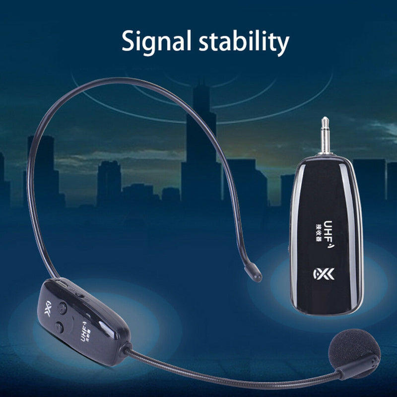 2.4G Wireless Microphone Megaphone Headset Mic for Speaker Teaching Guide Cool