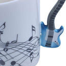 300ML Guitar Cup Music Note Ceramic Acoustic Coffee Milk Tea Mug Gift, Elec