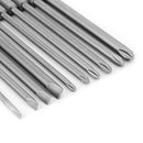 10 Pcs 100mm Magnetic Slotted PH2 Screwdriver Bit S2 Steel 1/4 Hex Shank 1/4"