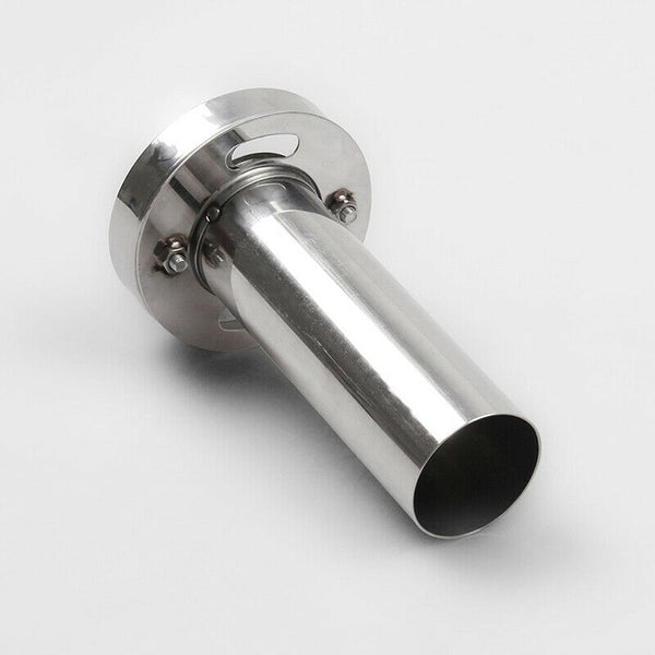 Stainless steel Car 3.5/4/4.5" Adjustable Round Tip Silencer Exhaust Muffler
