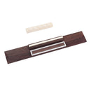 Rosewood Guitar Bridge w/ Slotted Bone Nut Saddle Set for Classical Guitar