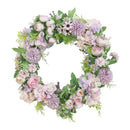 Artificial Wreath Garland Front Door Farmhouse Wall Decor Photo Props Purple