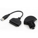 SATA to USB 3.0 Hard Disk Adapter Cable w/ Power Adapter f. 2.5/3.5 inch HDD SSD
