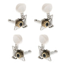 Finest 4Pcs 2L2R Opened Tuning Pegs Machine Heads for Ukulele Hawaii Guitar