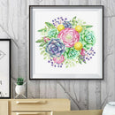 Succulent 5D DIY Full Round Drill Diamond Painting Plant Rhinestone Picture