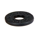 10 Pieces Guitar Strap Block Rubber Safety Strap Lock Washer Gasket Black