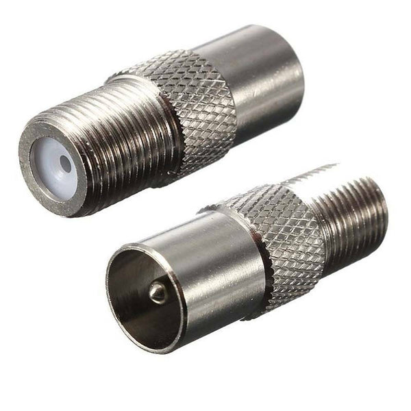 5x Female Coax To F Connectors Socket RF IEC Aerial Plug Female Adaptor Twist On