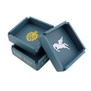 Large Square Ashtray Anti-Scalding Silicone Ashtray (Random Color)