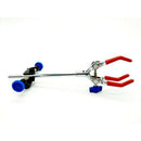 Lab Clamp 3 Prong Finger Style Rubber-Coated Head a Black Laboratory Stand