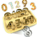 9 Pcs/set Number Letter Cookie Biscuit Stamp Cutter Embosser Cake Mould New