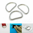 20PCS Metal D Ring Buckles Leather Hand Bag Craft Semi-circular Buckle U4I4 A0N3