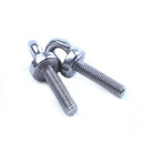 M5 x 20mm Metric Thread Machinery Shoulder Lifting Eye Bolt 5Pcs I3W3