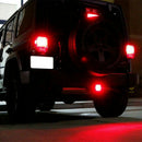 2 Inch Trailer Truck Hitch Towing Receiver Cover Smoked Lens 15 LED Brake L W8I5
