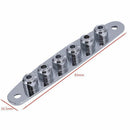 1 Pcs Electric Guitar Bridge String Thru Body Ferrules Bushing Plate - Silv K3J9