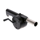 Hand Crank Powered Barbecue BBQ Fan Air Blower Outdoor Camping Cooking Tool