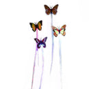 2*LED Colorful Butterfly Clip Hair Flashing Glow Girls Decor Braid Hairpin