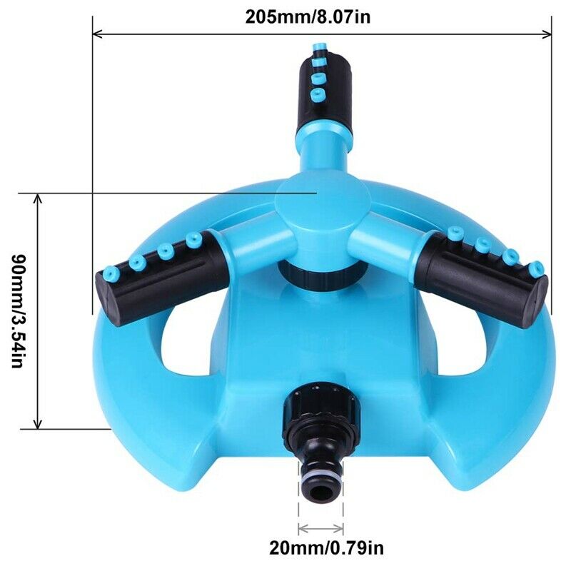 Outdoor Lawn Sprinkler 360 Degree Automatic Rotating Portable Lawn Sprinkle
