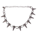 Metal Spikes Studs Rivets Punk Goth Necklace Choker Collar