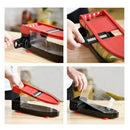 Mandoline Slicer - Upgraded Adjustable Vegetable Slicer with 5 Blades Peele Q3J5