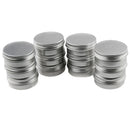 24pc 10g Round Aluminium Tin Pot Nail Art Lip Gloss Container With Screw Lid