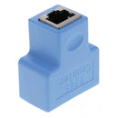 1 to 2 RJ-45 Interface Splitter Extend Connector Ethernet Plug Adapter Portable