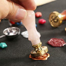 Retro Durable Handle for Fire Painting Stamp DIY Sealing Wax Palace Seal