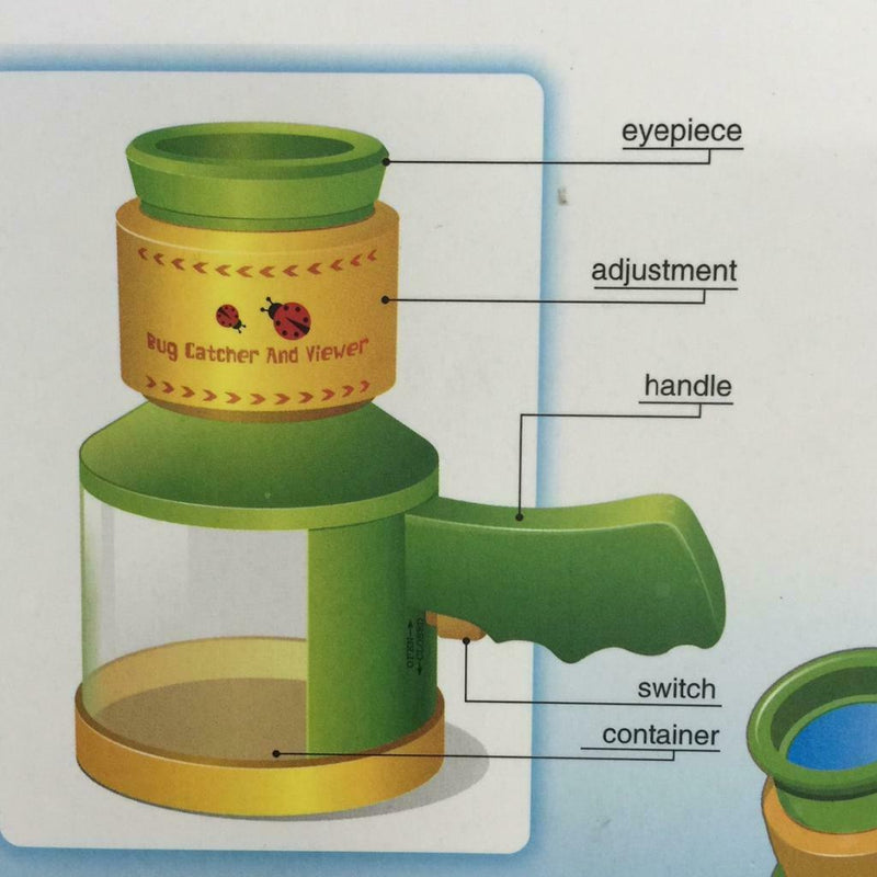 Find And Observe Insects Acrylic Bug Catcher Box W/ Magnifier Kids Play Toys