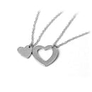 2pcs Sister Necklace Matching "Little Sister Big Sister" Pendant Necklace Set TE