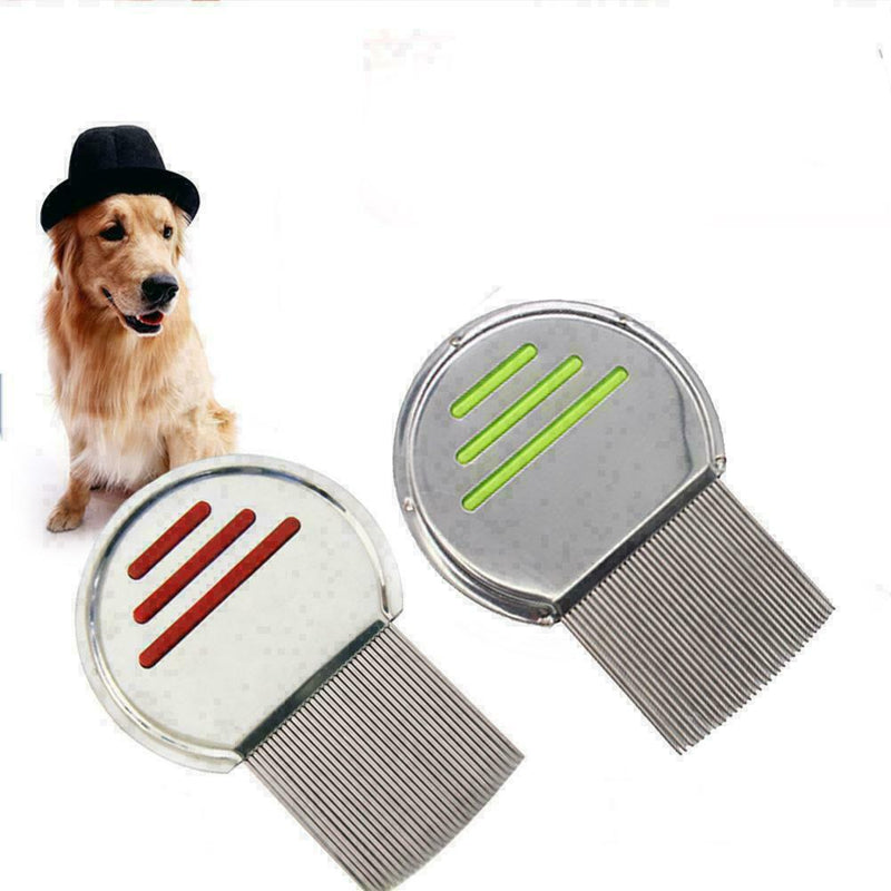 Pet Dog Cat Stainless Steel Comb Puppy Fur Hair Rake Grooming Trimmer Usefu B3B0