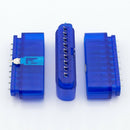 2Pcs Blue 9 Pin 90 Disgree Female Connector Game Controller Socket Slot For D1U1