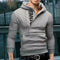 Men Teenager Boy Autumn Long-Sleeves Zipper Hoodie Sweatershirt (Grey L) A