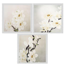 Modern Oil Painting Art Painting White Flower on Canvas Wall Art 30x30cm