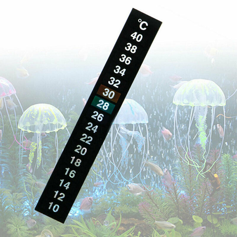 1pc 10-40 Degrees Aquarium Fish Tank Liquid Thermometer Temperature StiSEAU