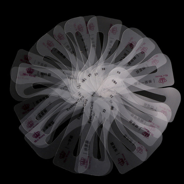 24 Styles Eyebrow Shaping Stencils Grooming Kit Shaper Template Makeup Tool Cy