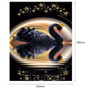 5D DIY Full Drill Diamond Painting Crown Black Swan Cross Stitch Embroidery
