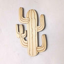 5PCS/Set Craft Prop Shape Decoration Cactus Scene Innovative Home Wooden 7W69