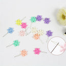 6pcs Random Color Plastic+Metal Flower Head Wire Loop DIY Needle Threader Tool Z