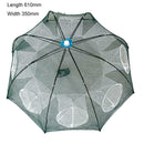 Fishing Net Shrimp Cage Nylon Foldable Fish Trap Net (White 8 Holes)