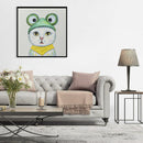 5D DIY Full Drill Diamond Painting Literary Cat Cross Stitch Embroidery Kit